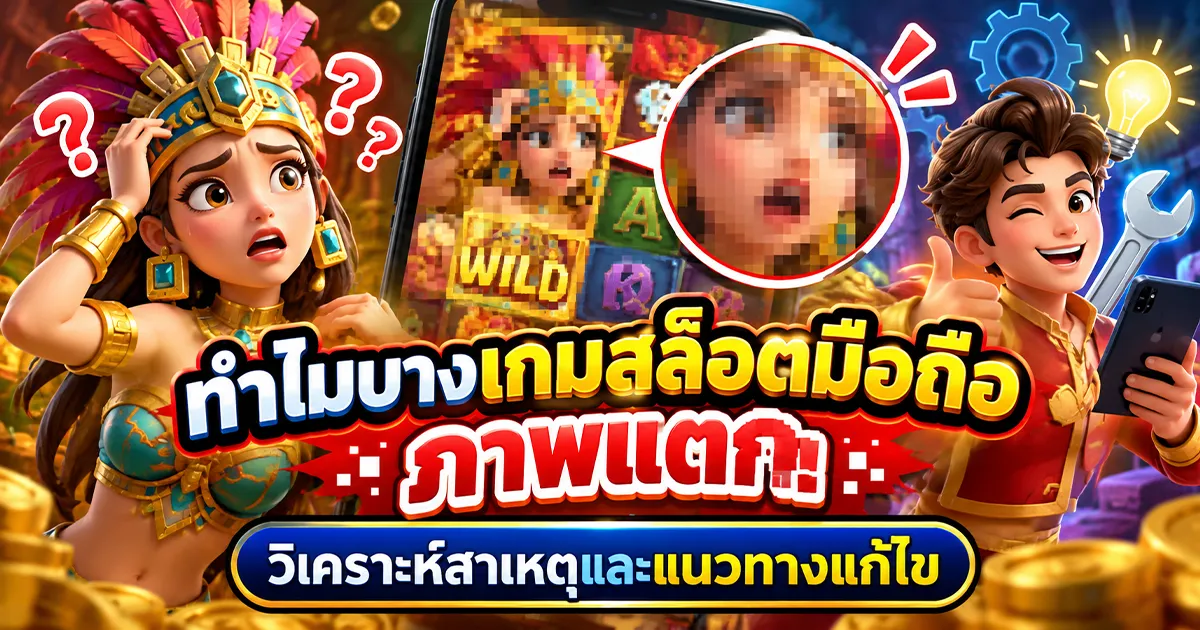 ทำไมบางเกมสล็อตมือถือภาพแตก วิเคราะห์สาเหตุและแนวทางแก้ไข
